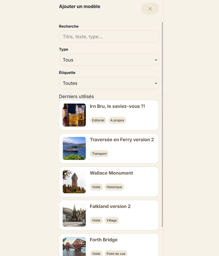 fonctionnalités TravPlan pour travel planner